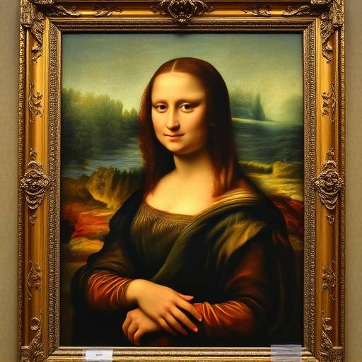 La Gioconda di Leonardo da Vinci esposta al Louvre, un capolavoro del Rinascimento italiano