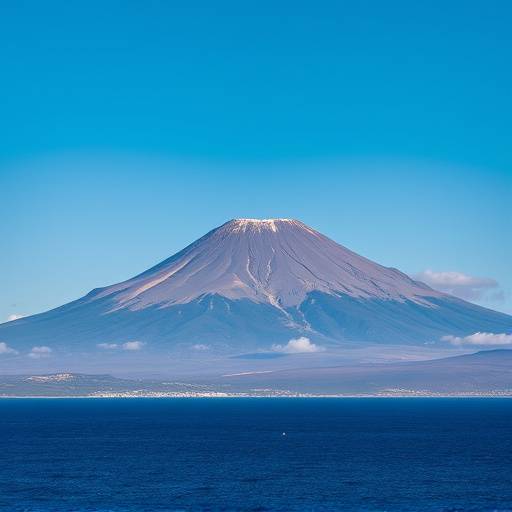 Vista del vulcano Etna dalla costa siciliana